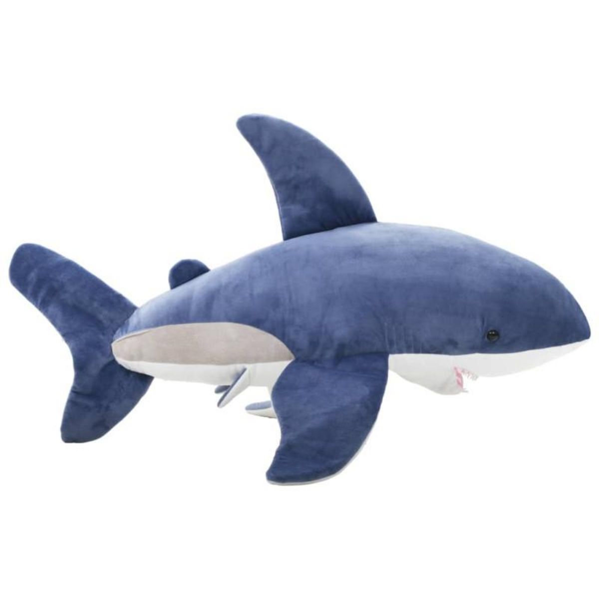 VIDAXL Requin en peluche Bleu et blanc
