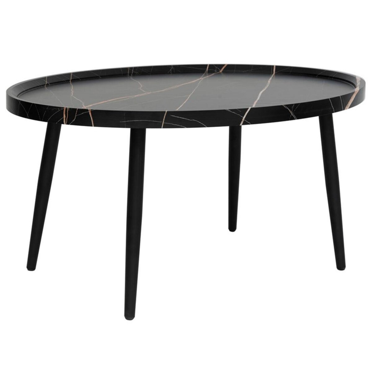 LISA DESIGN Helsinki - table basse - effet marbre - 80 cm