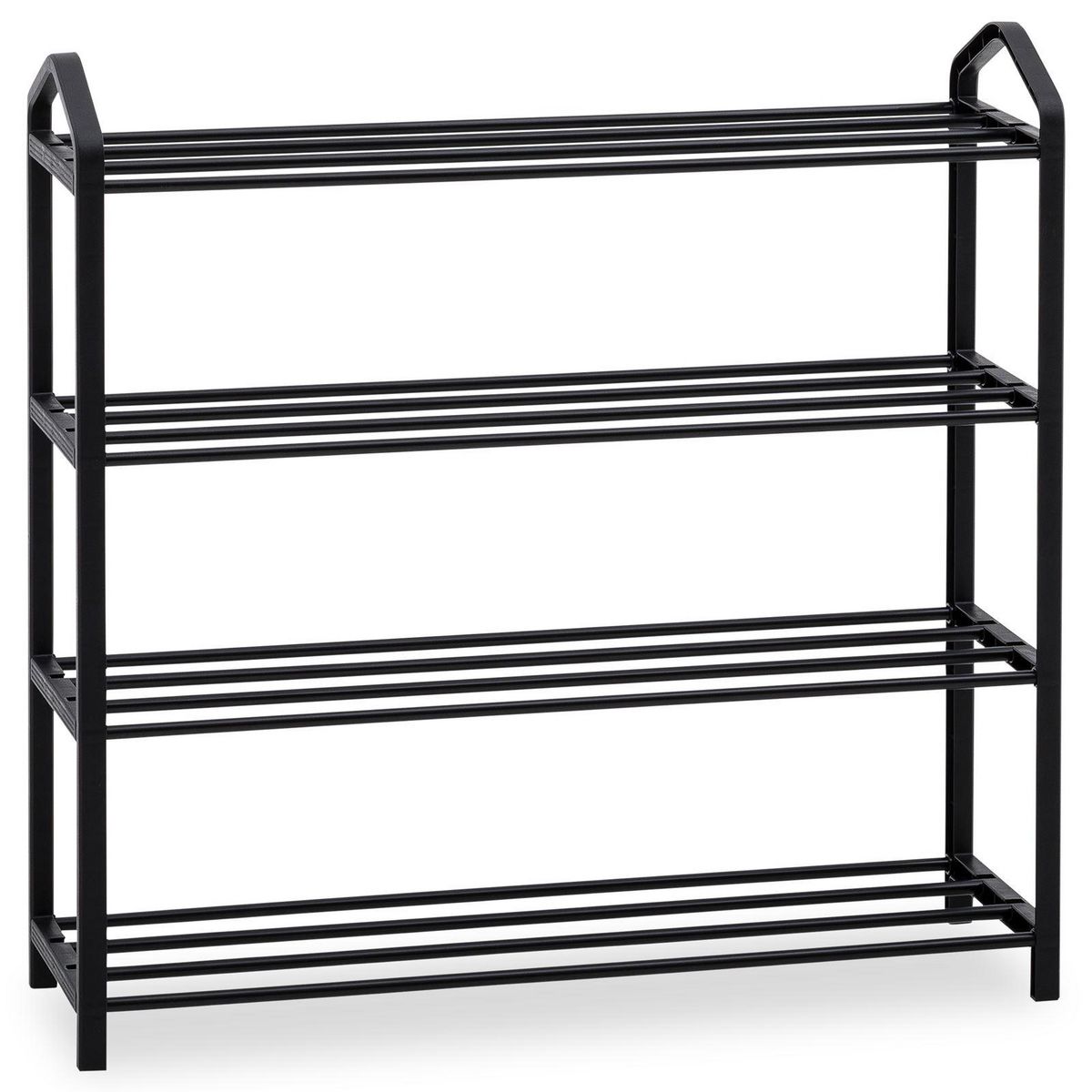 IDIMEX Étagère à chaussures TRALEE à quatre niveaux, en métal et plastique