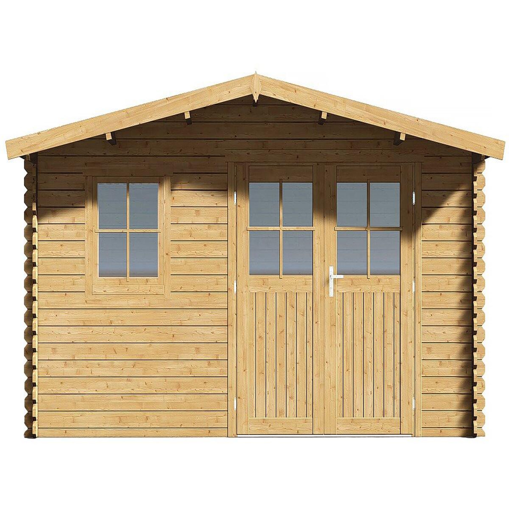Voir la diapositive 4 : Habitat et Jardin Abri de jardin bois  Belval  - 18,75 m² - 28 mm