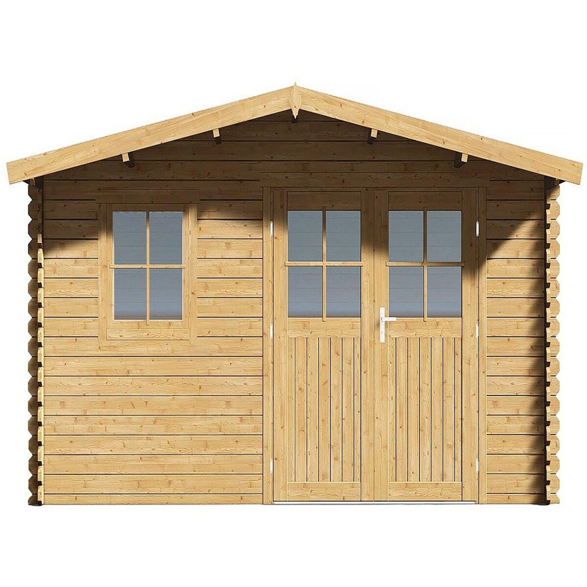 Habitat et Jardin Abri de jardin bois  Belval  - 19 m² - 28 mm