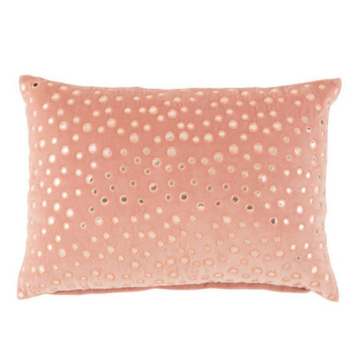 Paris Prix Coussin Rectangulaire  Miroir Coton  40x60cm Rose