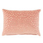 Voir la diapositive 1 : Paris Prix Coussin Rectangulaire  Miroir Coton  40x60cm Rose
