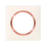 Legrand Plaque simple Dooxie, LEGRAND, blanc rose