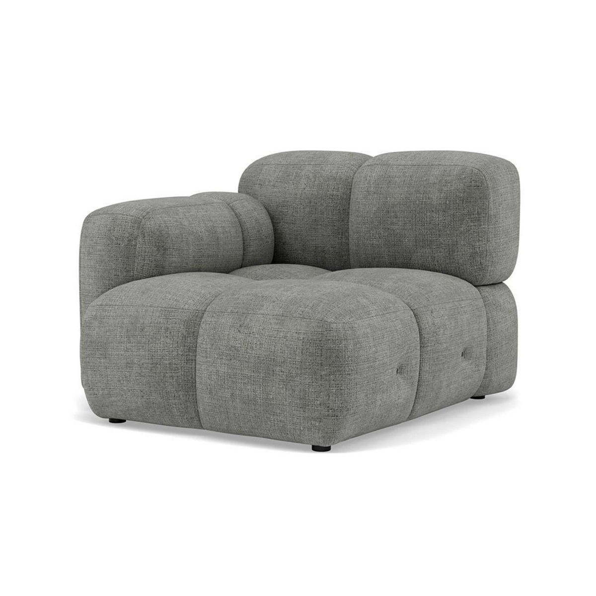 LISA DESIGN Grace - module d'assise gauche en velours texturé