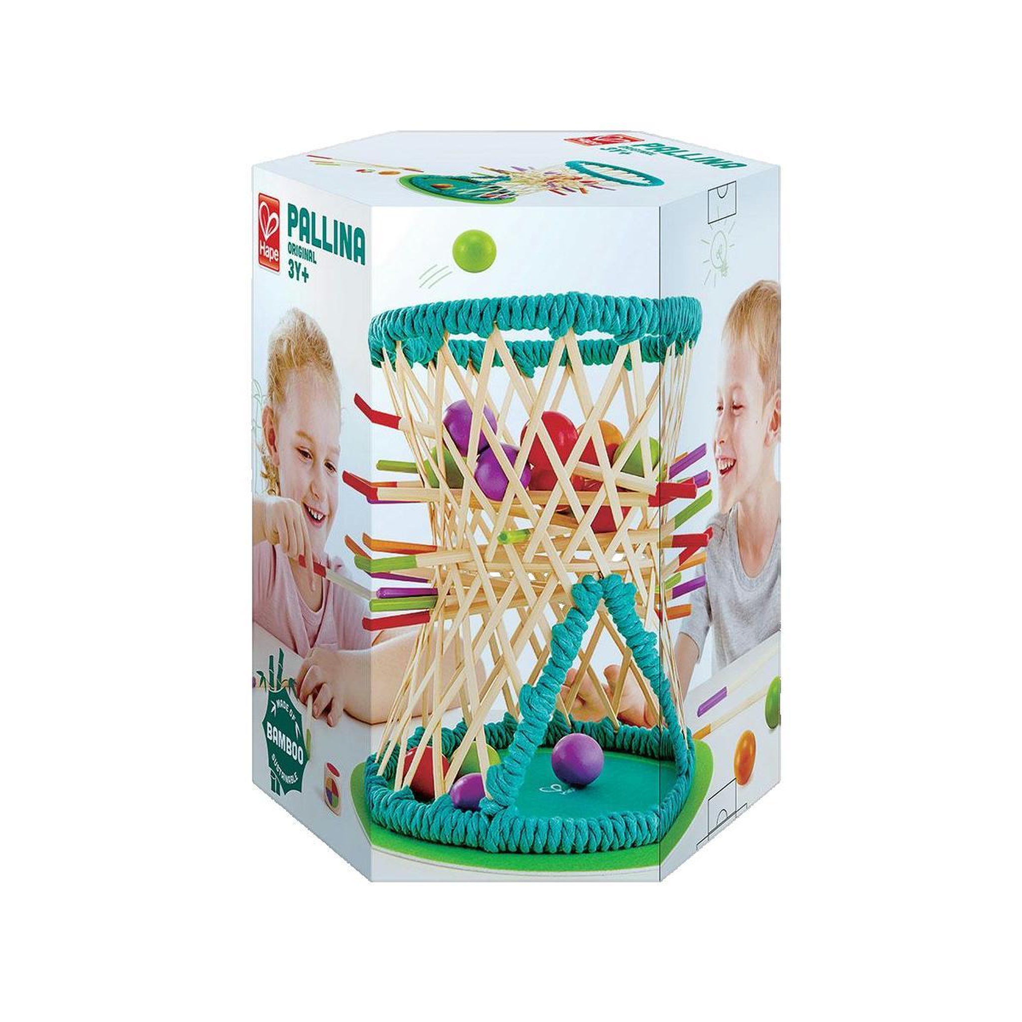Voir la diapositive 2 : Hape Jeu de société Hape Pallina naturel