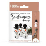 Graine créative Suspensions en Bois Bonhomme de Neige pour Décorations de Noël