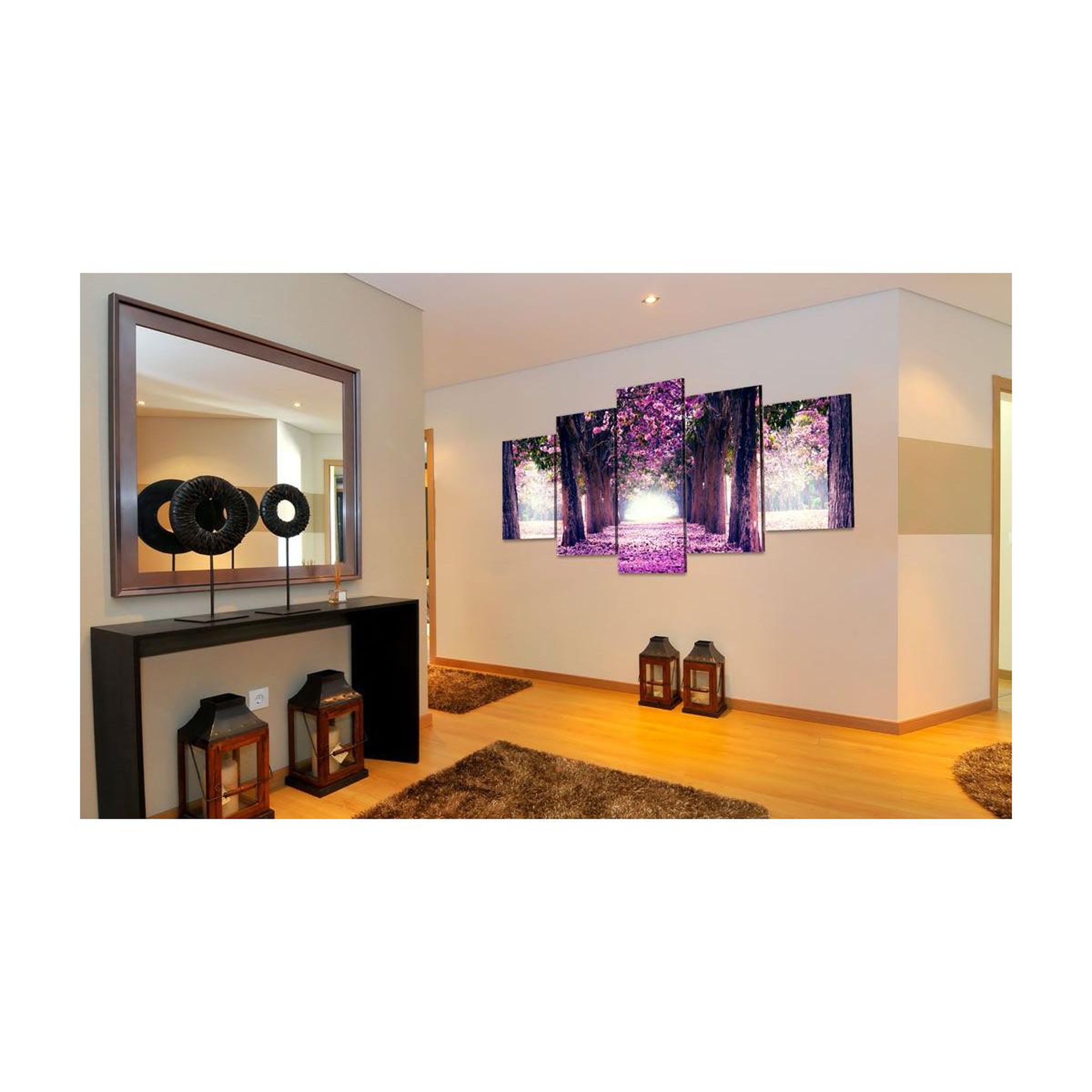 Voir la diapositive 2 : Paris Prix Tableau Imprimé  Avenue Violette