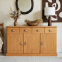 Voir la diapositive 2 : IDIMEX Buffet salon PARIS L116cm bois massif