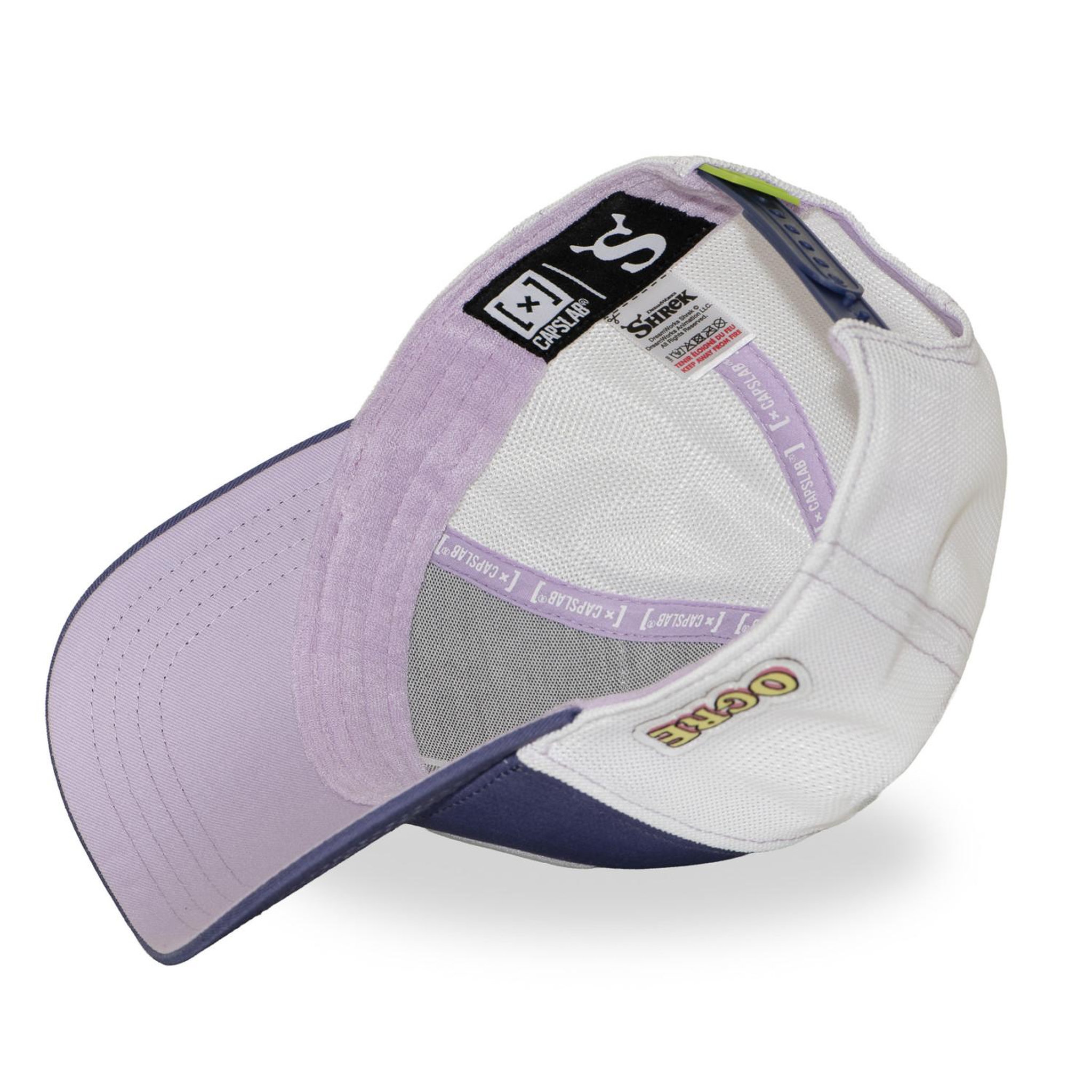 Voir la diapositive 6 : CAPSLAB Casquette trucker premium avec filet shrek power