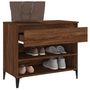 Voir la diapositive 5 : VIDAXL Armoire a chaussures Chene marron 70x36x60 cm Bois d'ingenierie