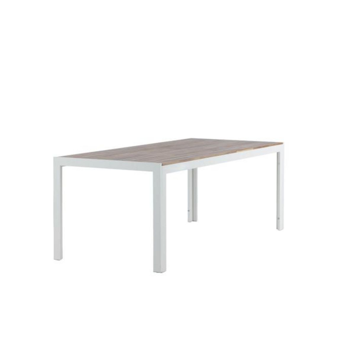 Paris Prix Table de Jardin en Bois  Acacia  200cm Naturel & Blanc