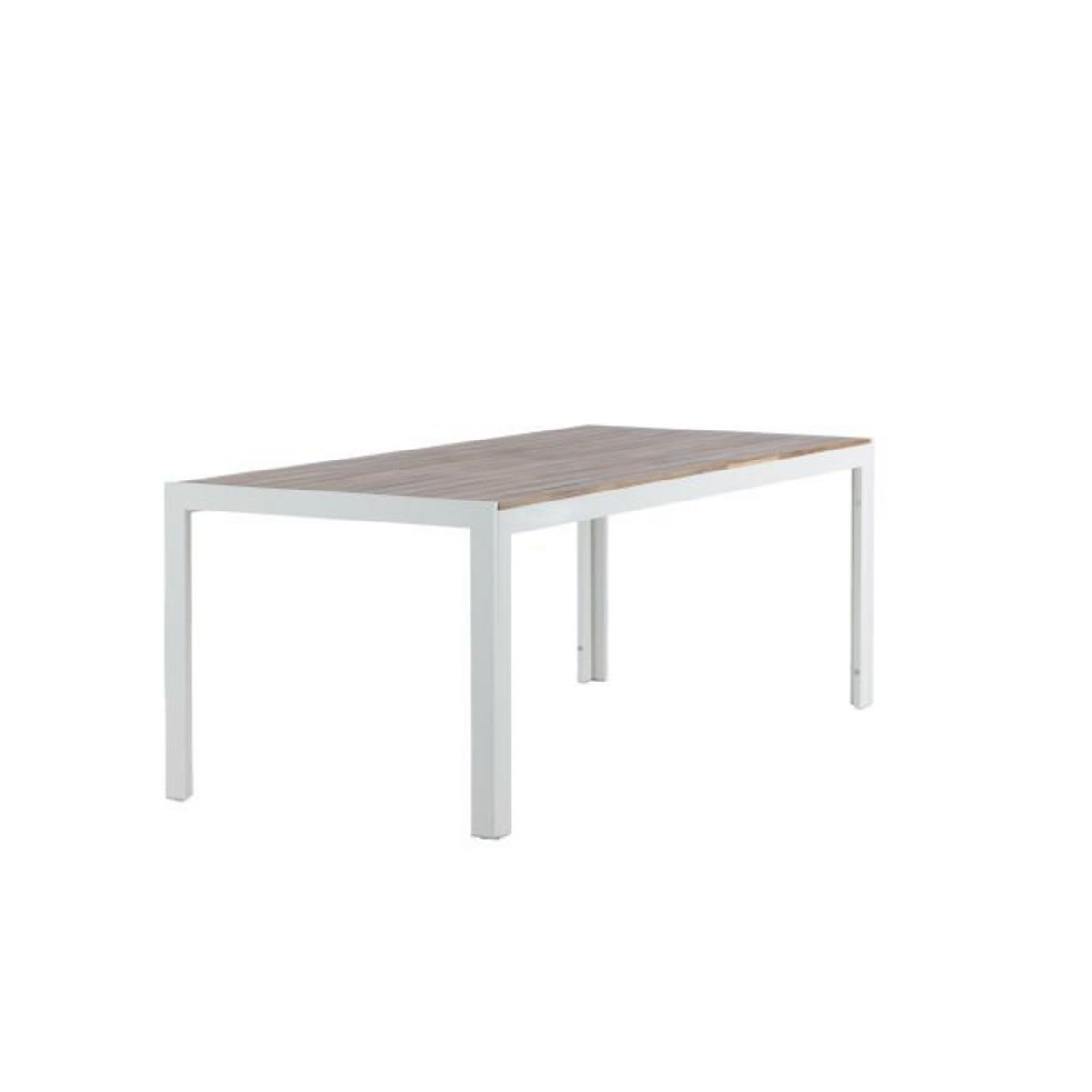 Paris Prix Table de Jardin en Bois  Acacia  200cm Naturel & Blanc