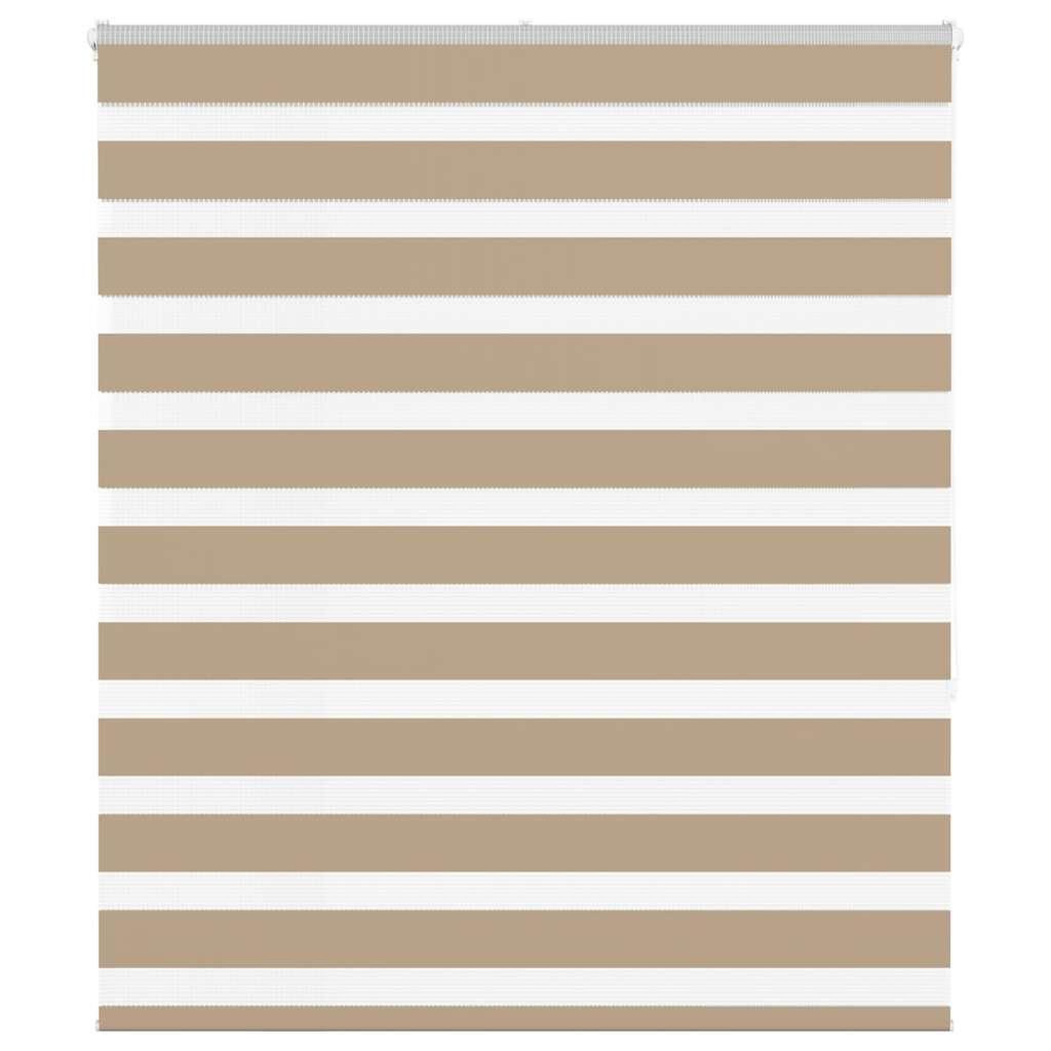VIDAXL Store zebre marron sable largeur du tissu 125,9cm polyester