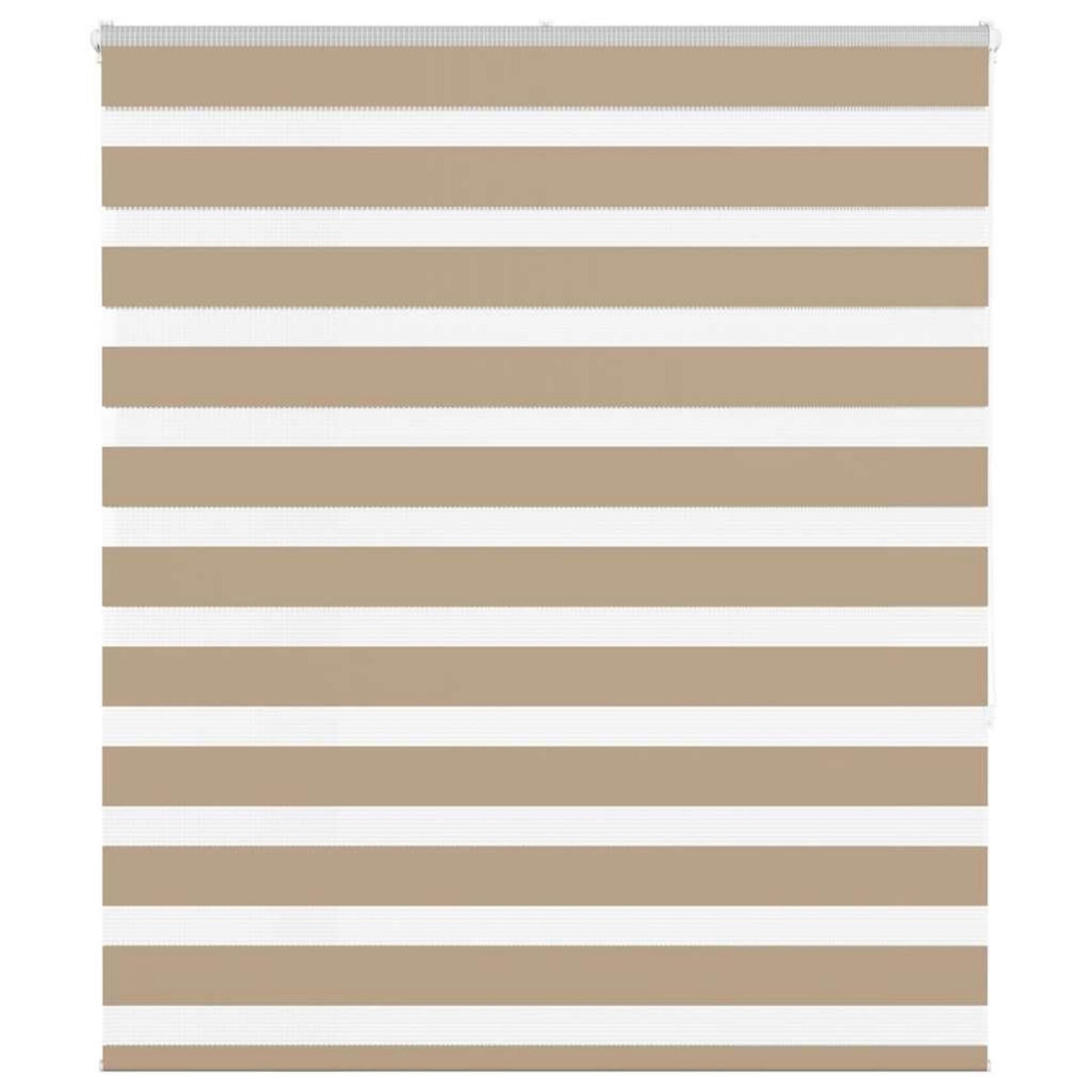 VIDAXL Store zebre marron sable largeur du tissu 125,9cm polyester