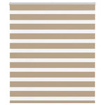 VIDAXL Store zebre marron sable largeur du tissu 125,9cm polyester