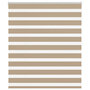 Voir la diapositive 1 : VIDAXL Store zebre marron sable largeur du tissu 125,9cm polyester