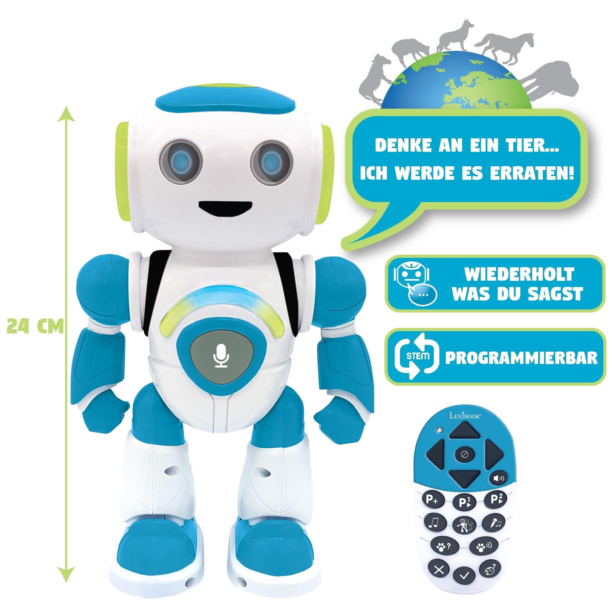 Voir la diapositive 2 : Lexibook POWERMAN JR. Robot Programmable (Allemand)