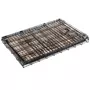 PAWHUT Cage caisse de transport pliante pour chien en métal noir 106 x 71 x 76 cm matelas fourni