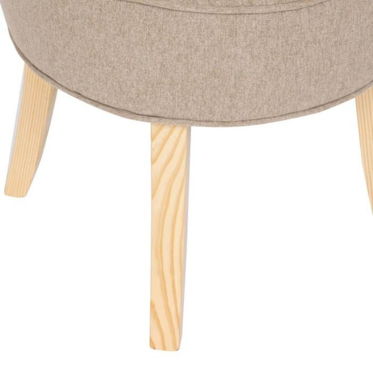 ATMOSPHERA Tabouret d'Appoint en Tissu  Firmin  58cm Beige