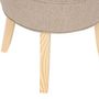 Voir la diapositive 3 : ATMOSPHERA Tabouret d'Appoint en Tissu  Firmin  58cm Beige