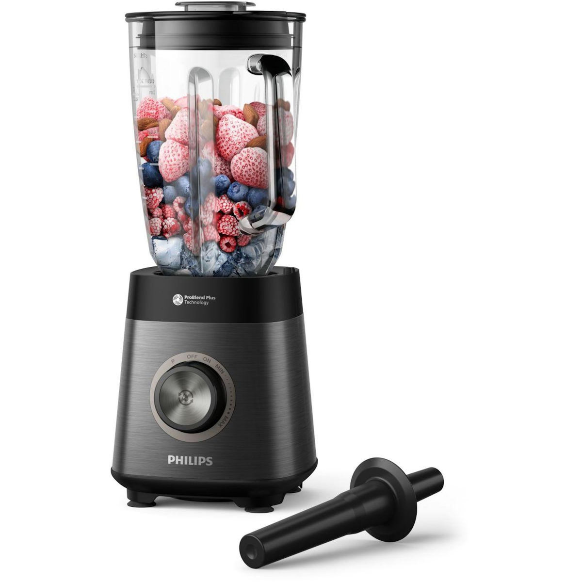 Philips Blender HR3040/00 Blender mixeur métal Série 5000 2L, 1200W