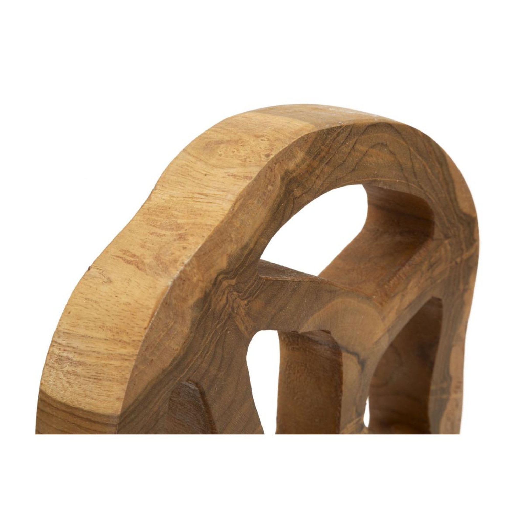 Voir la diapositive 4 : Paris Prix Objet déco en teck  lubang  27cm naturel