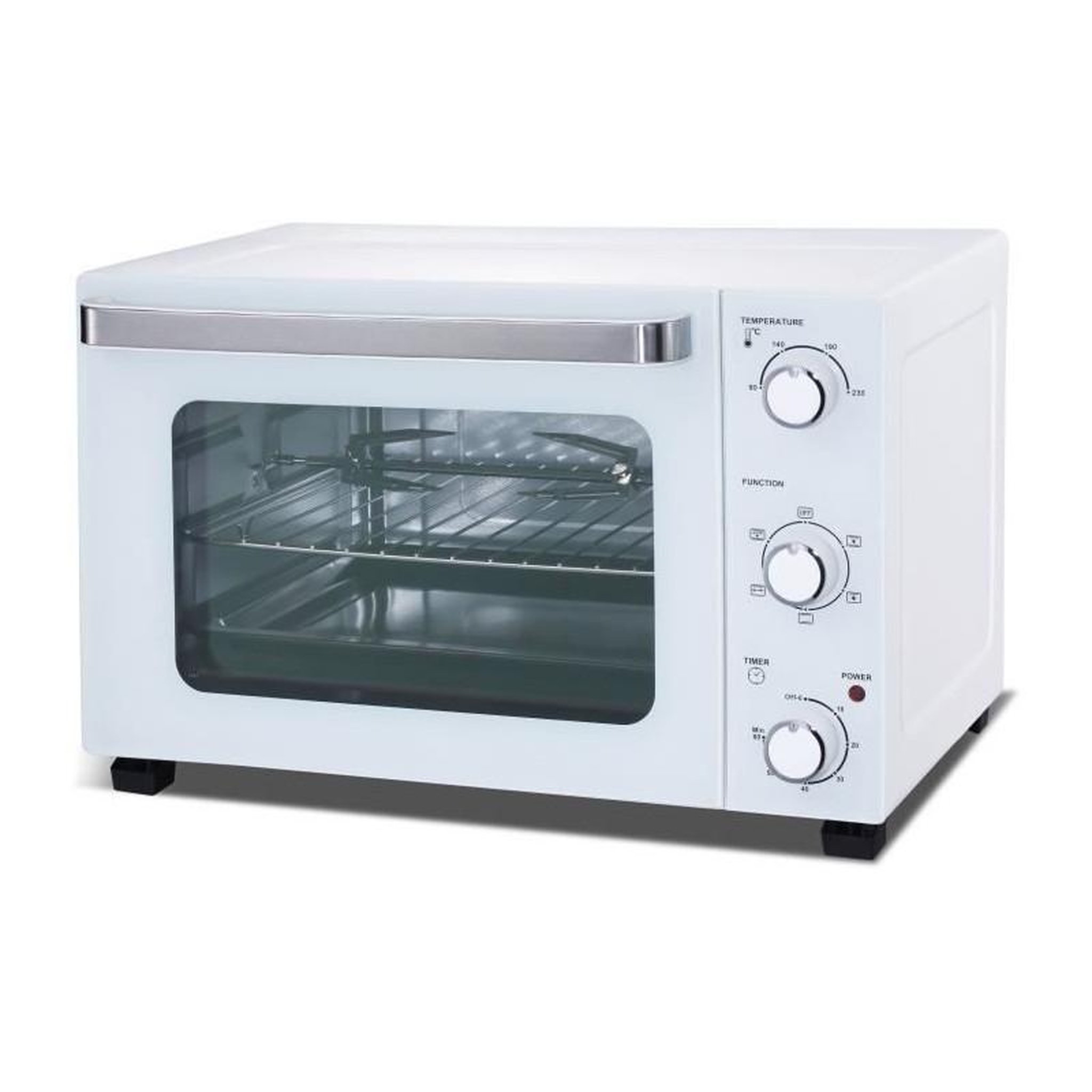 Voir la diapositive 2 : CONTINENTAL EDISON CONTINENTAL EDISON CEMF35W - Minifour electrique 35L blanc  - 1500W - Rotissoire, Convection naturelle