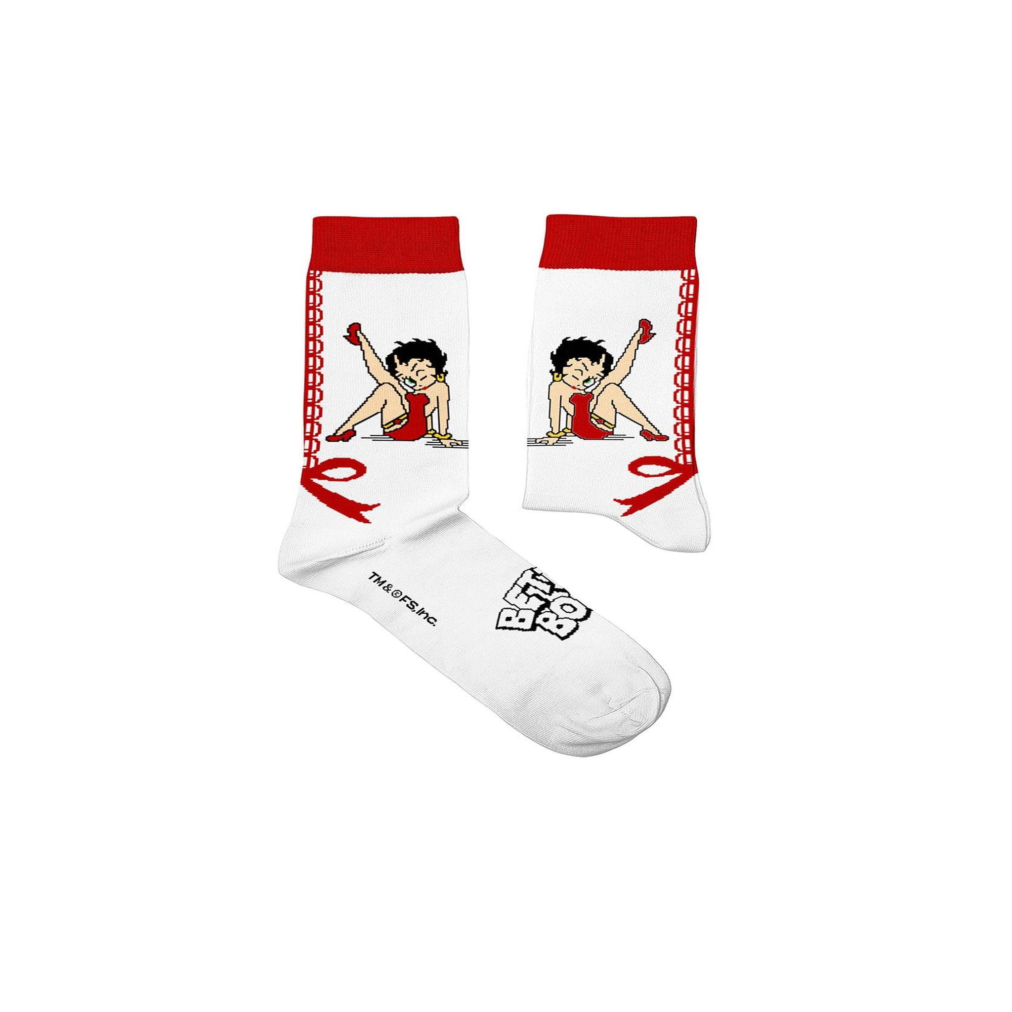 SOCK AFFAIRS Chaussettes betty boop, pin-up. Coloris disponibles : Multicolore
