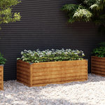 VIDAXL Jardiniere surelevee 100x50x36 cm Acier Corten
