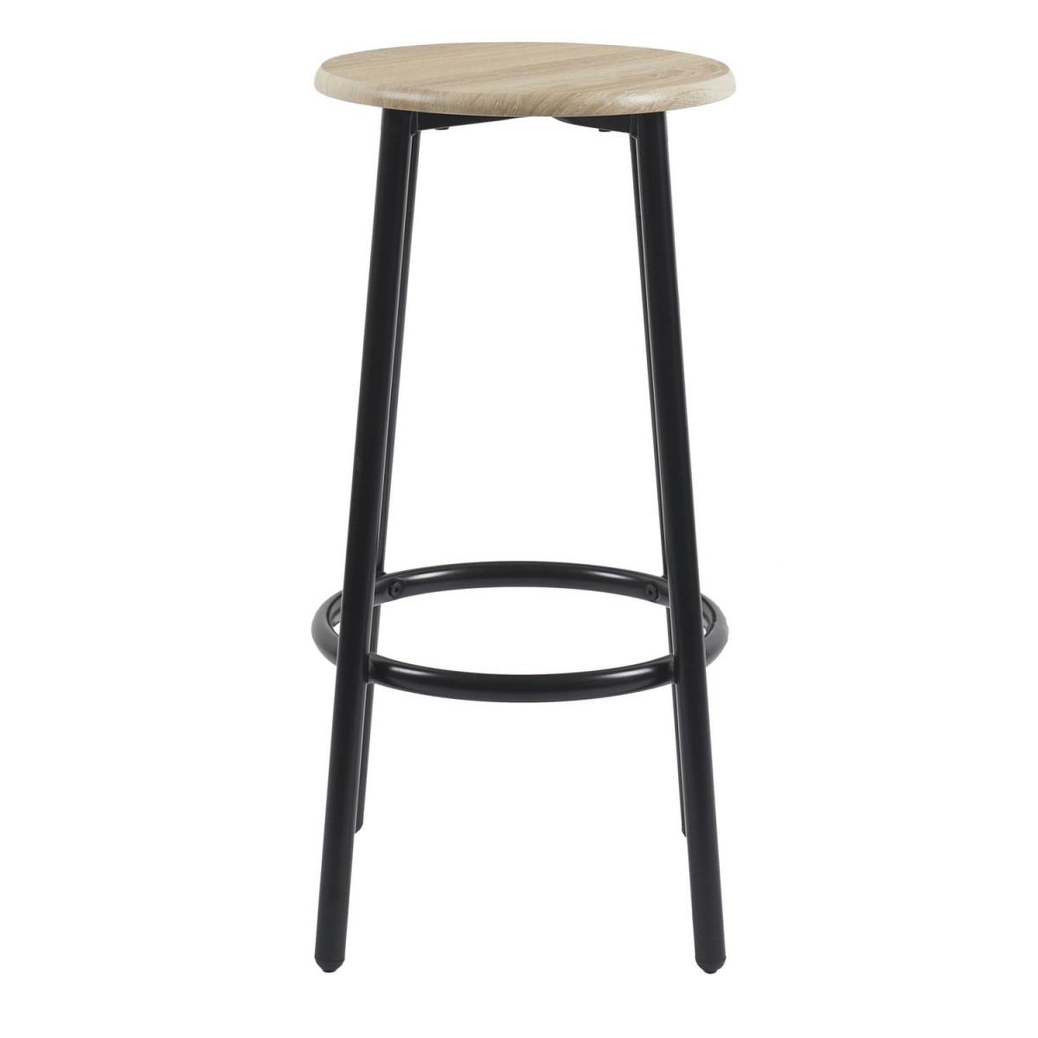 Voir la diapositive 4 : The Home Deco Factory Ensemble table de bar & 2 tabourets  loka  86cm noir