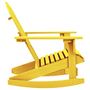 Voir la diapositive 3 : VIDAXL Chaise a bascule de jardin Adirondack bois de sapin jaune