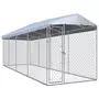 VIDAXL Chenil exterieur avec toit pour chiens 760x190x225 cm