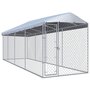 VIDAXL Chenil exterieur avec toit pour chiens 760x190x225 cm