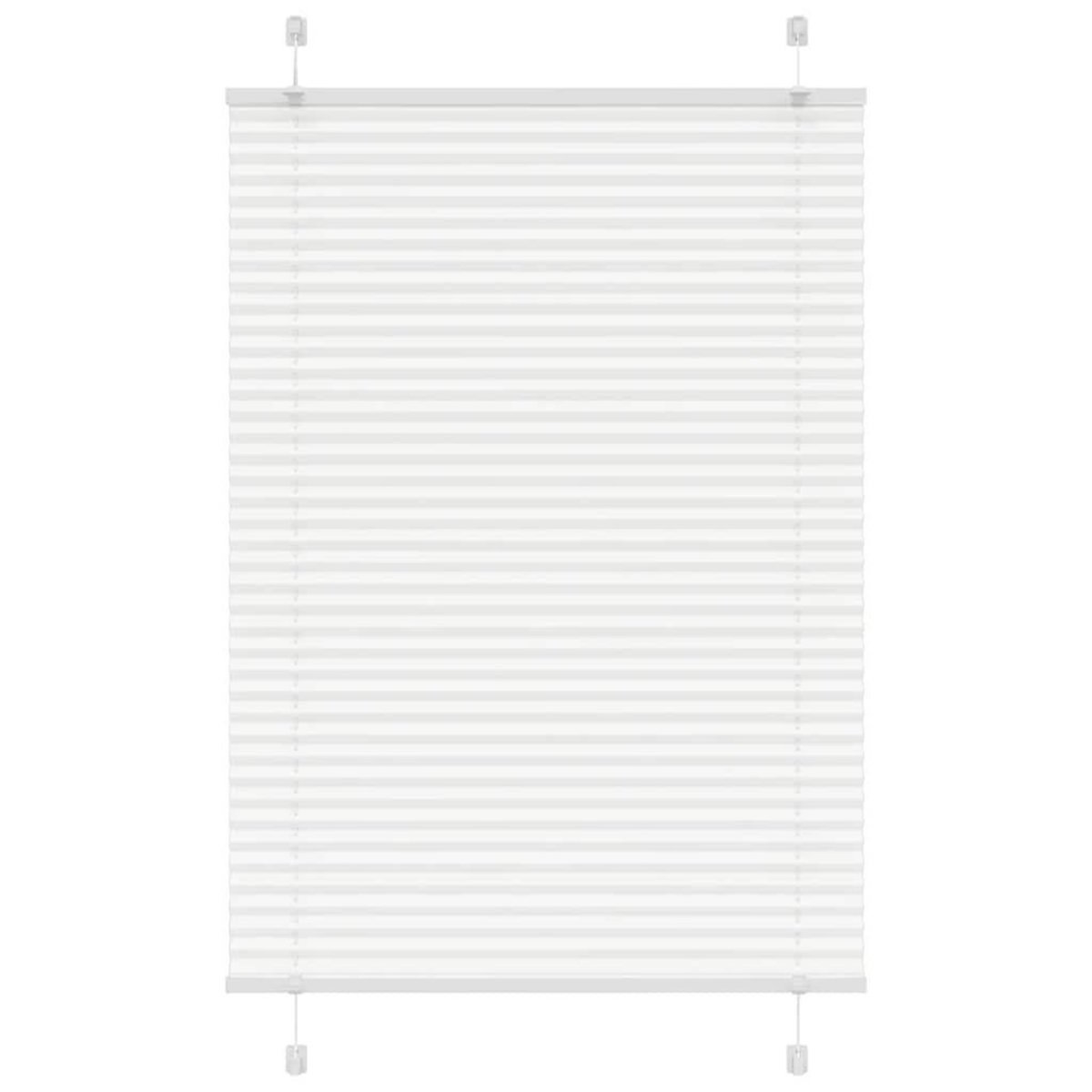 VIDAXL Store plisse blanc 85x150 cm largeur du tissu 84,4 cm polyester