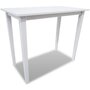 Voir la diapositive 2 : VIDAXL Set table et 4 chaises de bar en bois coloris blanc