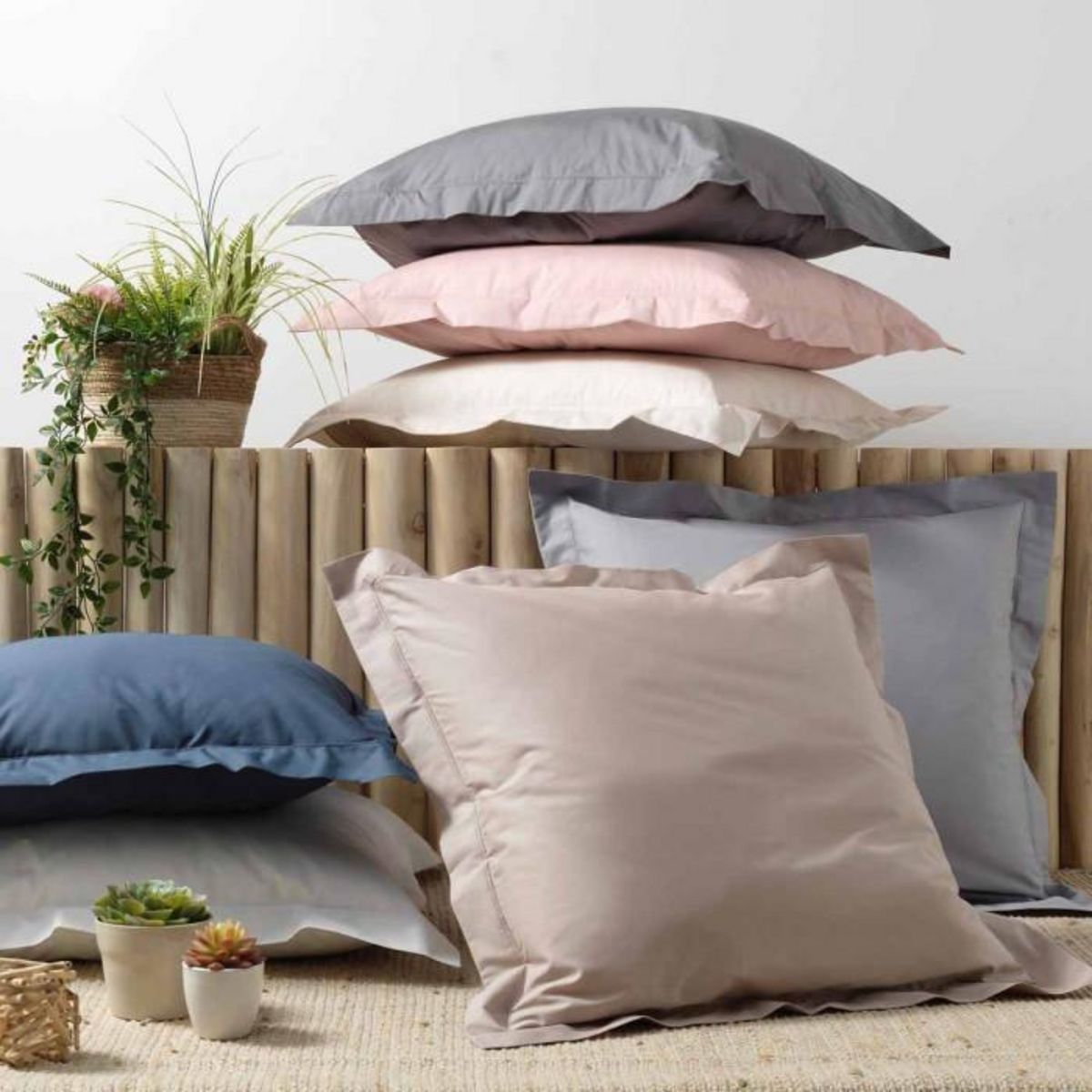 Paris Prix Taie d'Oreiller  Percaline  50x70cm Rose