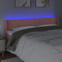 Voir la diapositive 4 : VIDAXL Tete de lit a LED Rose 203x16x78/88 cm Velours