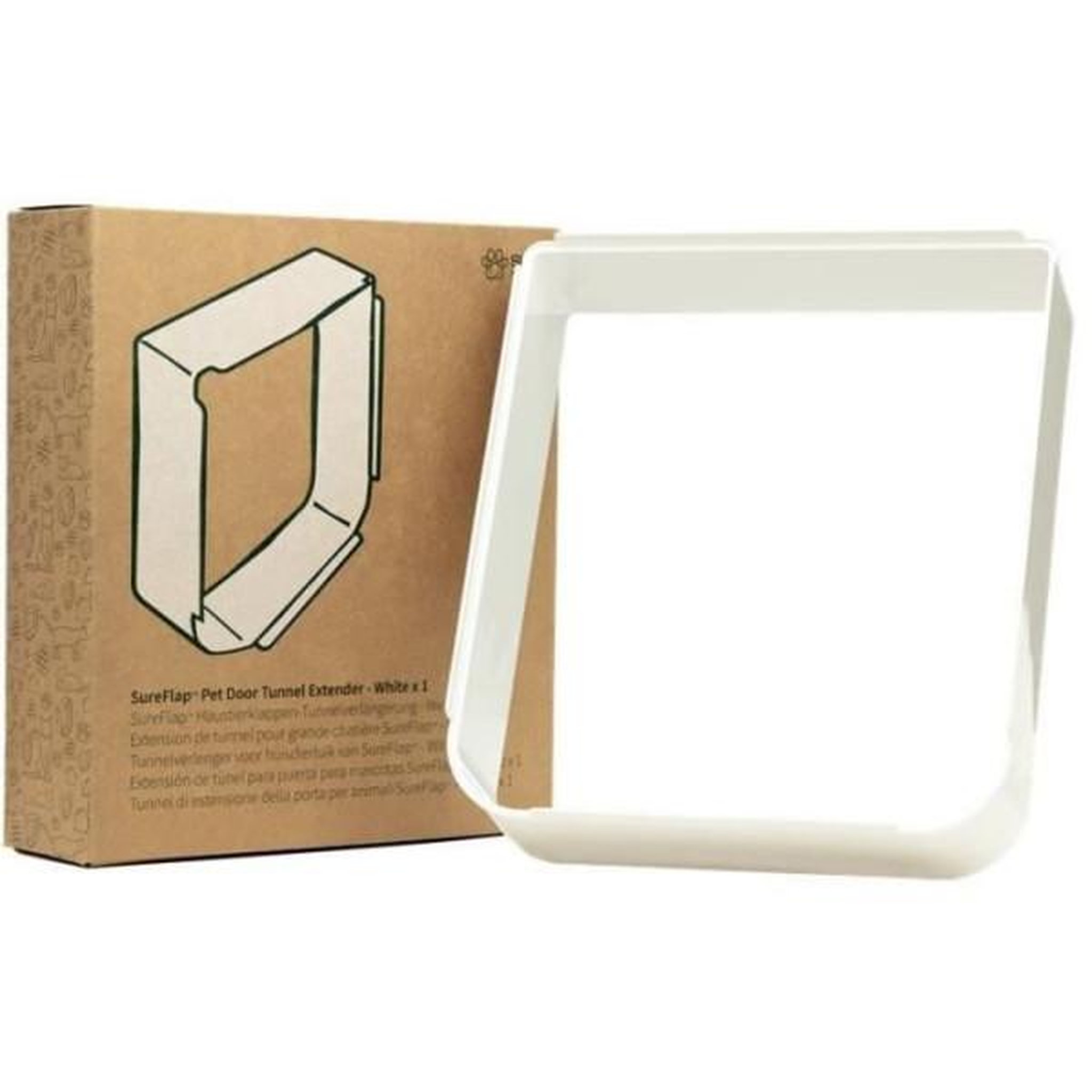 Pet Safe SUREFLAP Extension de tunnel grande chatiere SureFlap - Pack individuel (blanc)