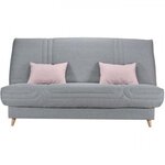 BULTEX COMFORT BULTEX Clic clac 3 places - Tissu gris - Made in France - L 192 x P 95 x H 101 - MONA