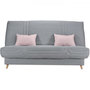 Voir la diapositive 1 : BULTEX COMFORT BULTEX Clic clac 3 places - Tissu gris - Made in France - L 192 x P 95 x H 101 - MONA