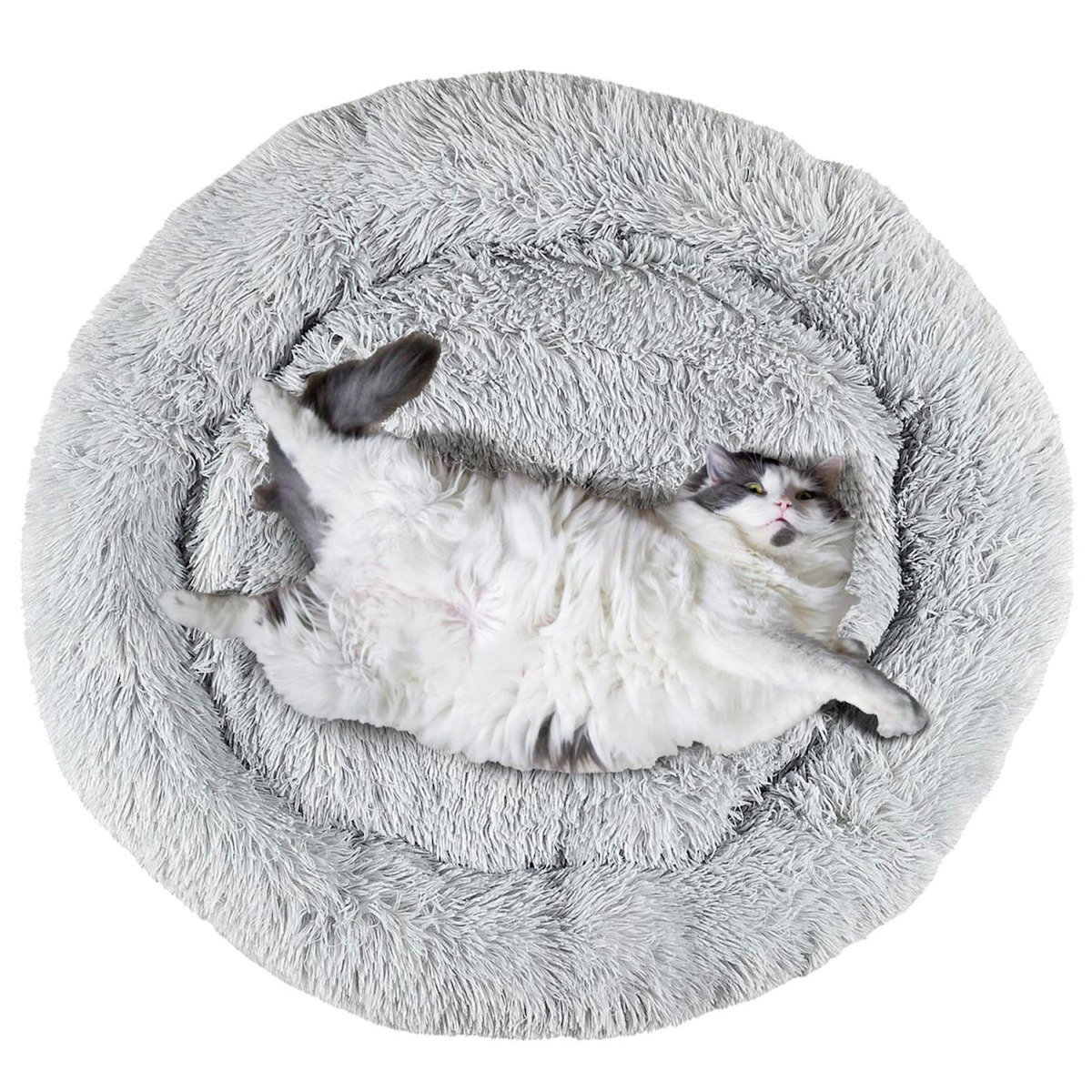 Paris Prix Coussin pour Chien & Chat  Apaisant  80cm Gris