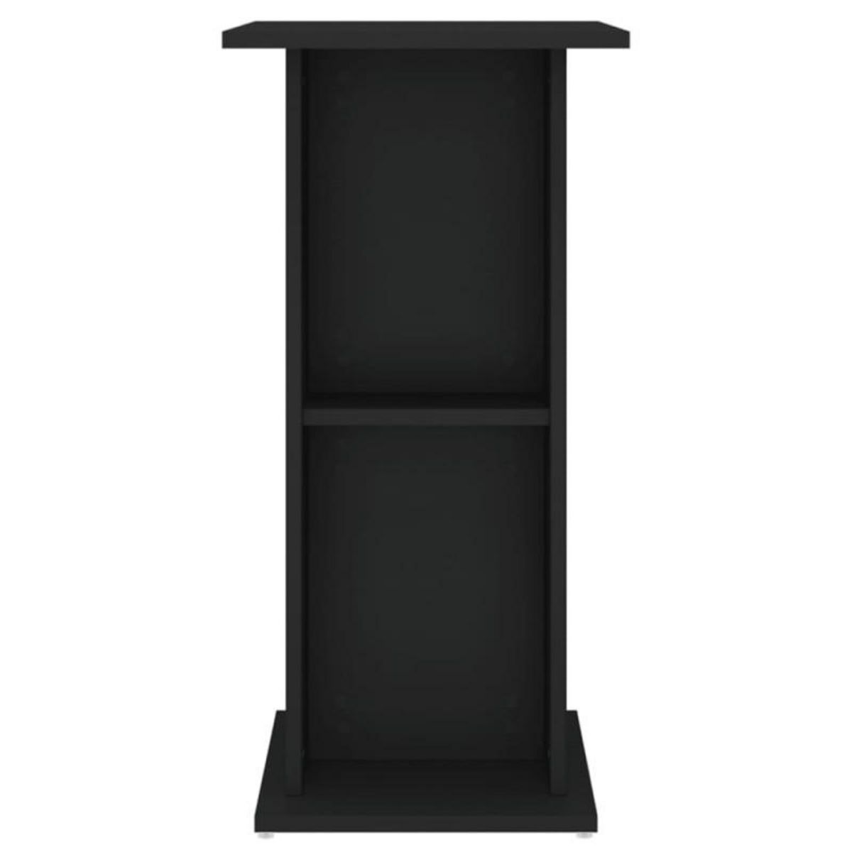 VIDAXL Support pour aquarium noir 60,5x36x72,5 cm bois d ingénierie