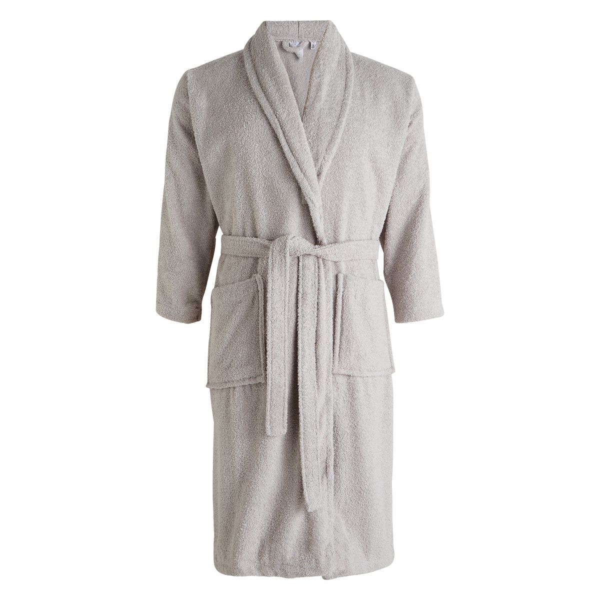 ACTUEL Peignoir uni en coton éponge 380 gr/m2 COL CHALE