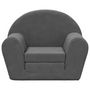 Voir la diapositive 3 : VIDAXL Canape-lit pour enfants anthracite peluche douce