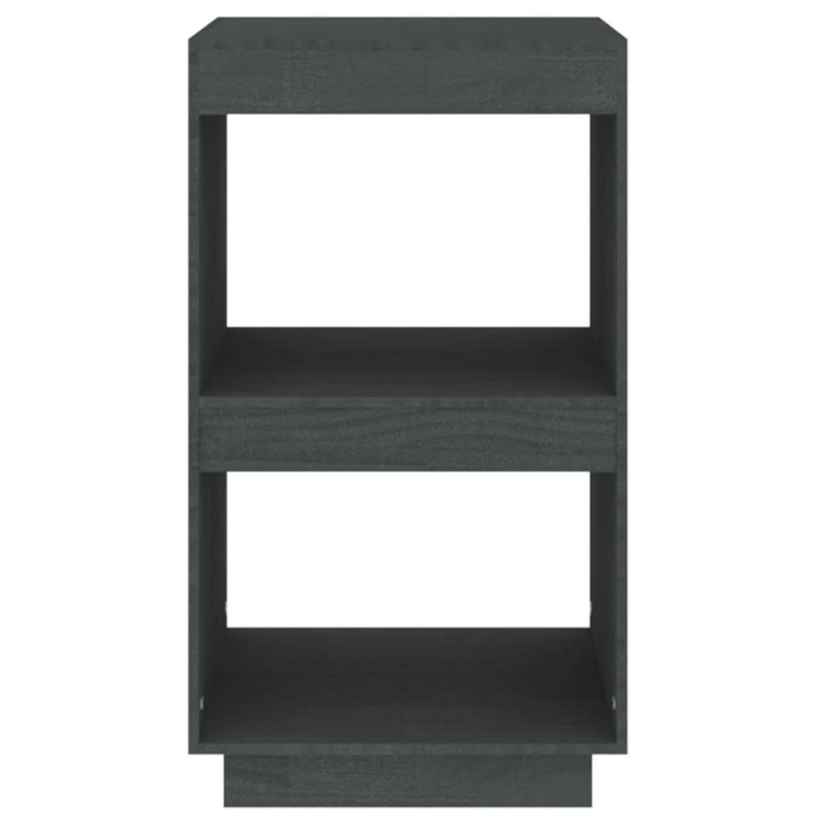 VIDAXL Bibliotheque Gris 40x35x71 cm Bois de pin massif