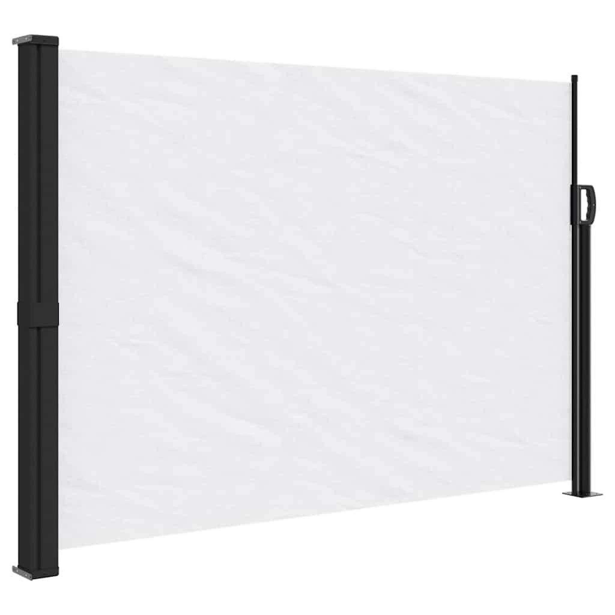 Voir la diapositive 2 : VIDAXL Auvent lateral retractable blanc 140x500 cm