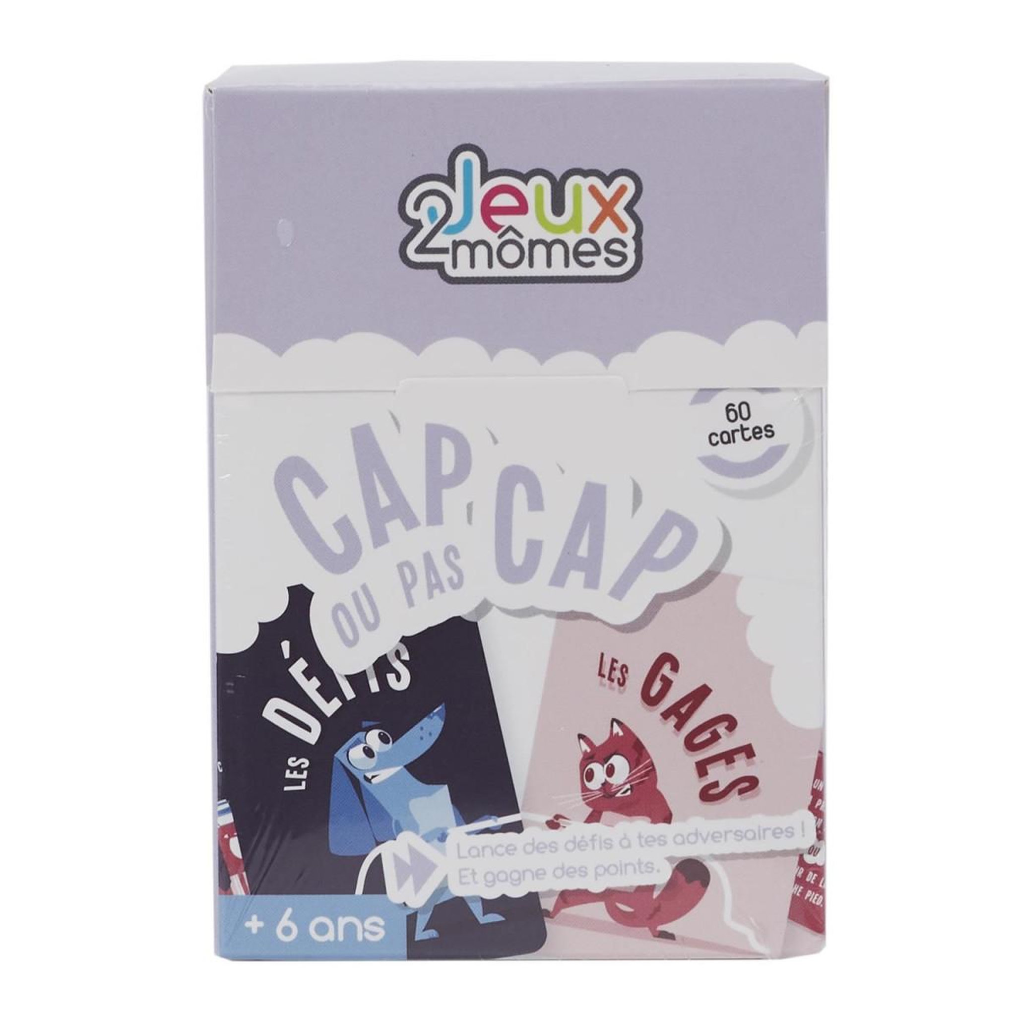 Jeux 2 momes Jeu du Cap ou pas Cap  60 Cartes  9cm Multicolore