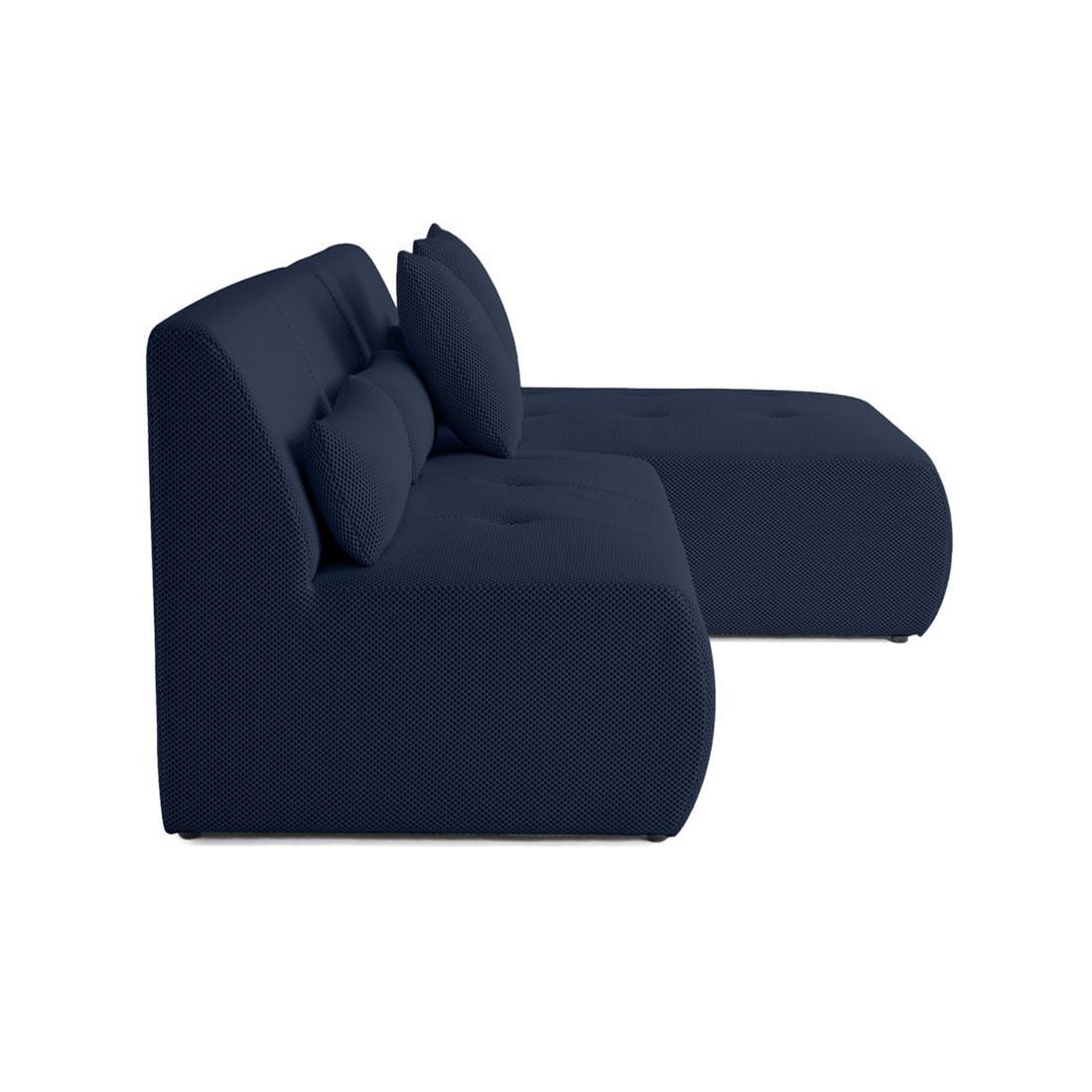 Voir la diapositive 4 : LISA DESIGN Onyx - canapé modulable d'angle réversible 4 places - en tissu mailles 3d