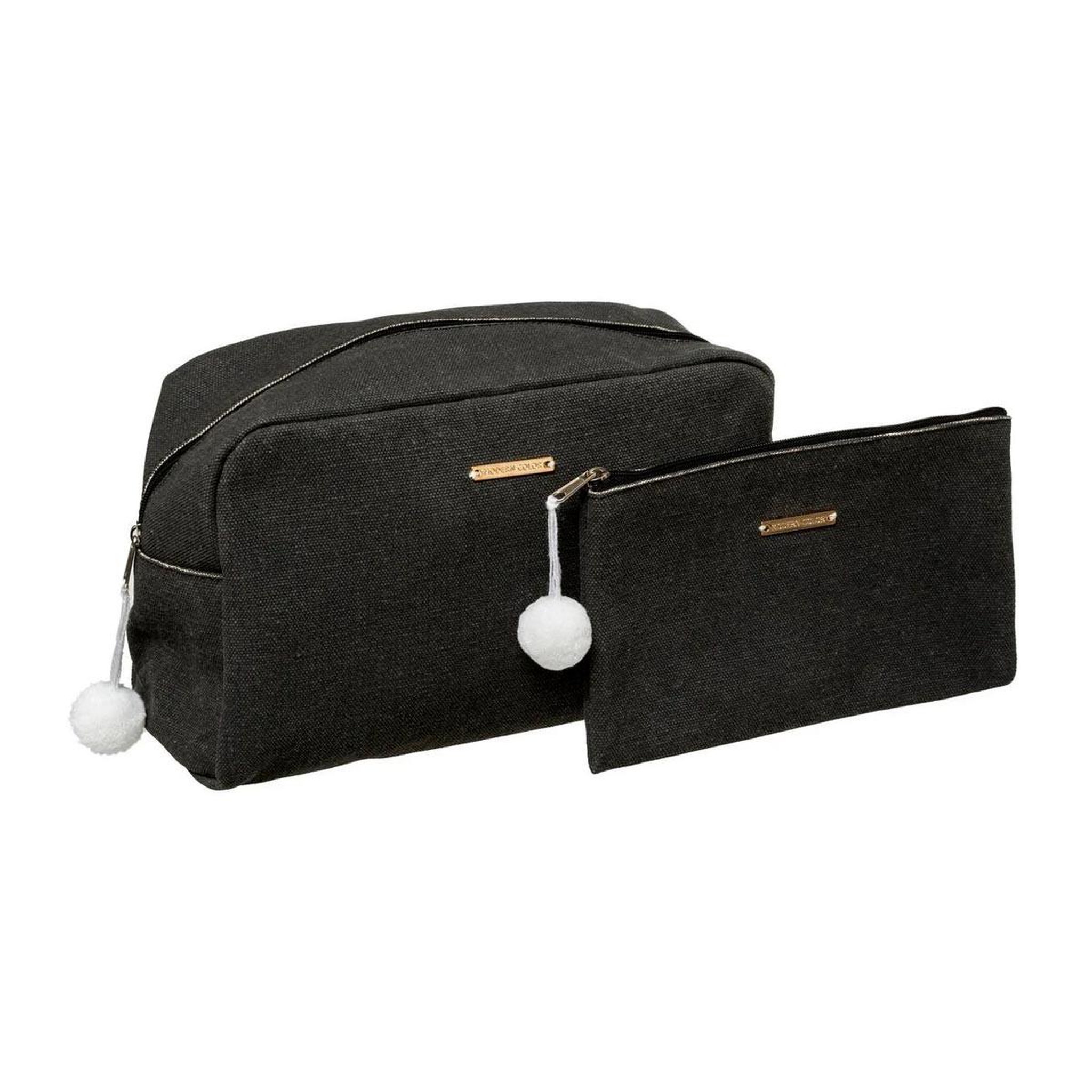 Voir la diapositive 1 : FIVE Lot de 2 trousses de toilette  modern  26cm charbon